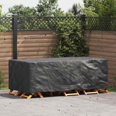 Hoes voor tuinmeubelen Zwart 229 x 113 x 73 cm 600D