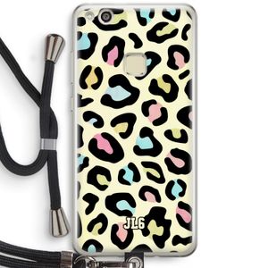 Leopard pattern: Huawei Ascend P10 Lite Transparant Hoesje met koord