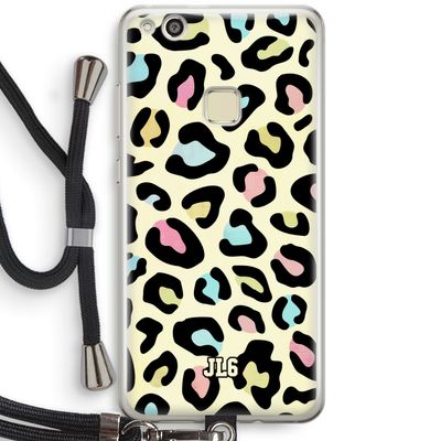 Leopard pattern: Huawei Ascend P10 Lite Transparant Hoesje met koord
