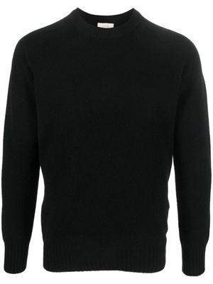 Altea pull en laine mélangée à col rond - Noir
