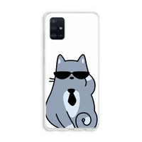 Cool cat: Galaxy A51 4G Transparant Hoesje