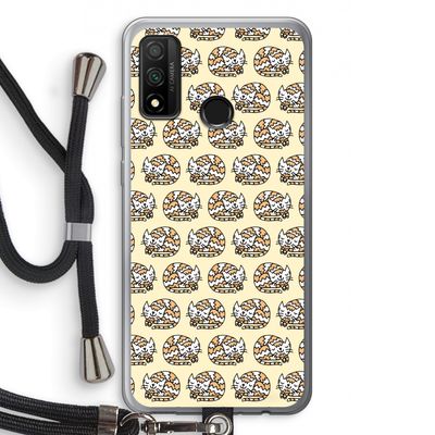 Slapende poes: Huawei P Smart (2020) Transparant Hoesje met koord