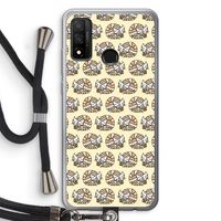 Slapende poes: Huawei P Smart (2020) Transparant Hoesje met koord