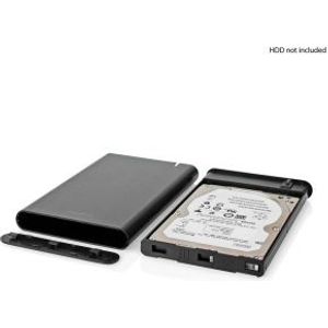 Hardeschijfbehuizing | 2.5 | USB 3.2 Gen1 | USB Type-A / USB Type-C© | Notebook / PC | Aluminium