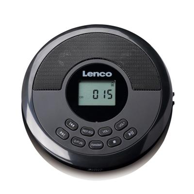 Lenco CD-340BK - Draagbare CD-/MP3-speler met Bluetooth en ingebouwde speakers - Zwart