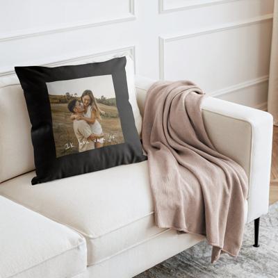 Kussen bedrukken - Zwart - 40 x 40 cm