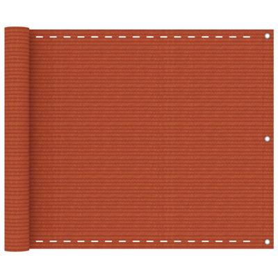 VidaXL Balkonscherm 75x300 cm hdpe oranje