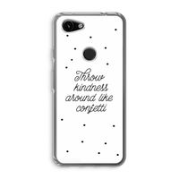 Confetti: Google Pixel 3a Transparant Hoesje