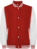 Roly RY6440 California Varsity Jacket - Red 60/White 01 - XL