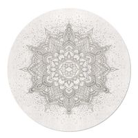 Behangcirkel Sparkling Mandala Pattern Grey Naadloos Behang 130 - thumbnail