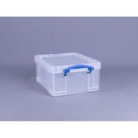 Opbergbox really useful 21 liter transparant wit