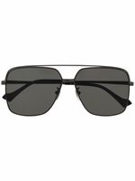 Gucci Eyewear lunettes de soleil GG1099 à monture pilote - Gris