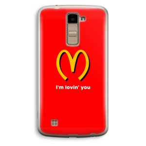 I'm lovin' you: LG K10 (2016) Transparant Hoesje