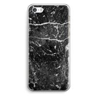 Zwart marmer: iPhone 5 / 5S / SE Transparant Hoesje - thumbnail
