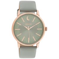 OOZOO C11040 Horloge Timepieces staal-leder rosekleurig-grijs 40 mm - thumbnail
