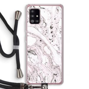 Mengelmoes: Samsung Galaxy A51 5G Transparant Hoesje met koord