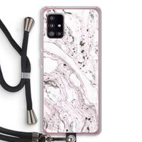 Mengelmoes: Samsung Galaxy A51 5G Transparant Hoesje met koord