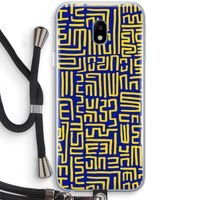 Majorelle Blue Print: Samsung Galaxy J3 (2017) Transparant Hoesje met koord