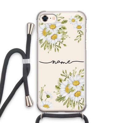 Daisies: iPhone 8 Transparant Hoesje met koord