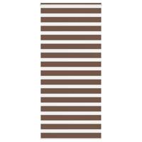 VidaXL Zebra rolgordijn 100x230 cm stofbreedte 95,9 cm polyester bruin