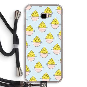 Citroenen: Samsung Galaxy J4 Plus Transparant Hoesje met koord