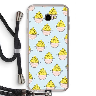 Citroenen: Samsung Galaxy J4 Plus Transparant Hoesje met koord