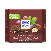 Ritter Sport rozijn hazelnoot (12x 100gr)