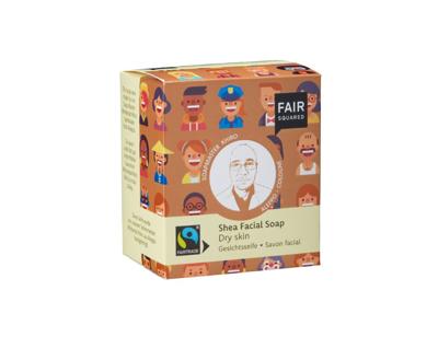 Fair Squared Gezichtszeep - shea - droge huid - 160 gram