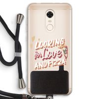 Pizza is the answer: Xiaomi Redmi 5 Transparant Hoesje met koord
