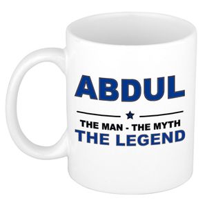 Abdul The man, The myth the legend collega kado mokken/bekers 300 ml