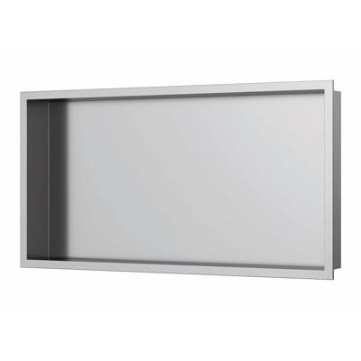 Inbouwnis Luca Sanitair 60x30x6,5 cm RVS Geborsteld Nikkel Luca Sanitair