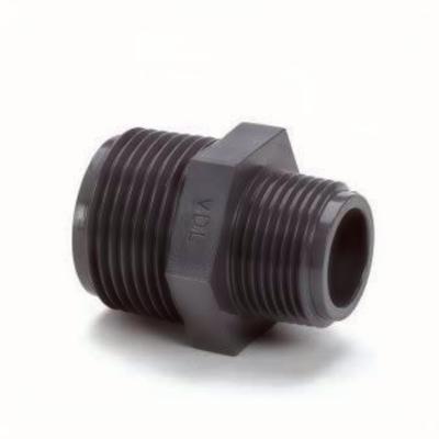 Europond PVC Soknippel 2½" Buitendraad x 2" Binnendraad PN10 - 10 Bar Drukbestendig