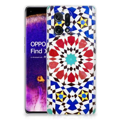 OPPO Find X5 | TPU | Siliconen hoesje | Mozaïek