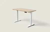 Desktronic HomePro bureau Wit / Bamboe / 140x70 cm
