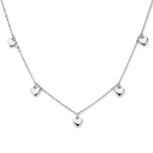 Ketting Hartjes zilver 41-45 cm