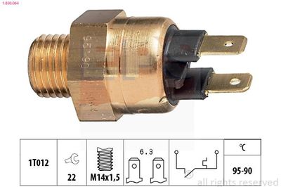 Temperatuurschakelaar, radiateurventilator 1850064