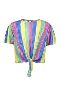 B.Nosy zomer top meisjes - multi joy streep - knoop - Bonny