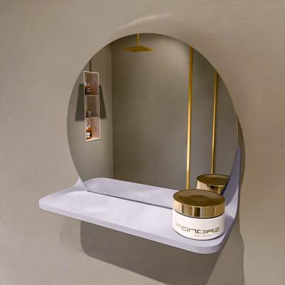 MONDIAZ SPOT spiegel rond 30cm met Spiegelplanchet kleur Cale.