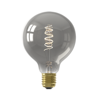 LED Flex Filament Globe lamp G95 220-240V 4W E27 Titanium - Calex