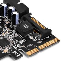 Silverstone ECU05 interfacekaart/-adapter Intern USB 3.2 Gen 1 (3.1 Gen 1) - thumbnail