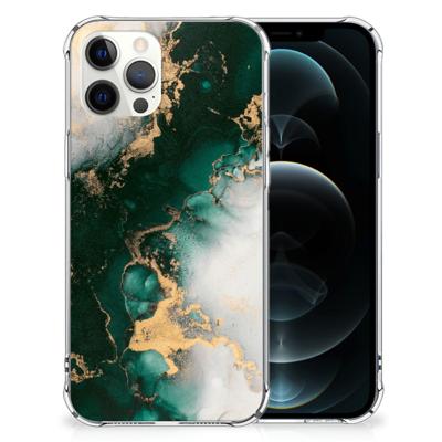 Anti-Shock Hoesje voor iPhone 12 Pro Max Marmer Groen