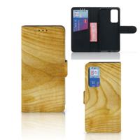 Huawei P40 | Book Style Case | Licht Hout