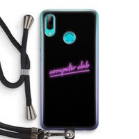 Vice Black: Huawei P Smart (2019) Transparant Hoesje met koord