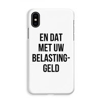 Belastinggeld: iPhone X Volledig Geprint Hoesje