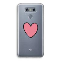 Hartje: LG G6 Transparant Hoesje
