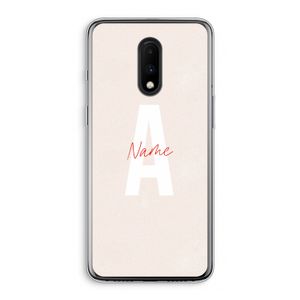 Strawberry Milkshake: OnePlus 7 Transparant Hoesje