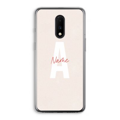 Strawberry Milkshake: OnePlus 7 Transparant Hoesje