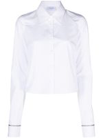 Off-White chemise boutonnée à col pointu - Blanc