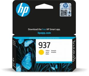 HP inktcartridge 937, 800 pagina&apos;s, OEM 4S6W4NE, geel