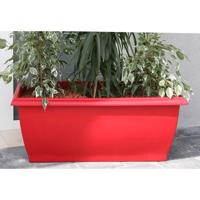 RIVIERA Bloembak Evolution - 80 x 40 x H 32 cm - 64 L - Rood RIVIERA Bloembak Evolution - 80 x 40 x H 32 cm - 64 L - Rood